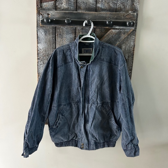 Men's Vintage Denver Hayes Full Zipper Light Weight Jacket - Picture 1 of 3